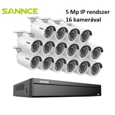 Sannce 5 Mp IP 16 kamerával